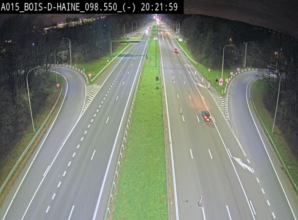 <h2>Webcam autoroute Belgique - Bois d'Haine - E42 - BK 98.6</h2>