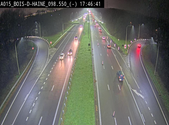 <h2>Webcam autoroute Belgique - Bois d'Haine - E42 - BK 98.6</h2>