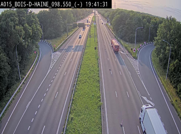 Webcam autoroute Belgique - Bois d'Haine - E42 - BK 98.6