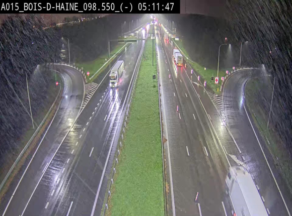 Webcam autoroute Belgique - Bois d'Haine - E42 - BK 98.6