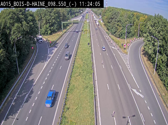 <h2>Webcam autoroute Belgique - Bois d'Haine - E42 - BK 98.6</h2>
