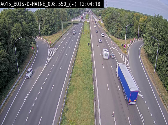 <h2>Webcam autoroute Belgique - Bois d'Haine - E42 - BK 98.6</h2>