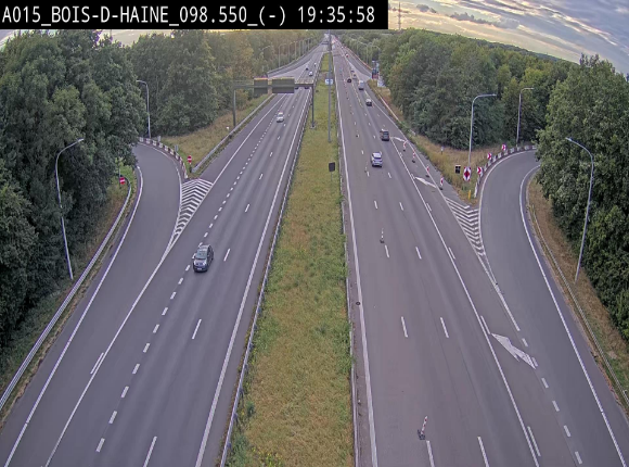 <h2>Webcam autoroute Belgique - Bois d'Haine - E42 - BK 98.6</h2>