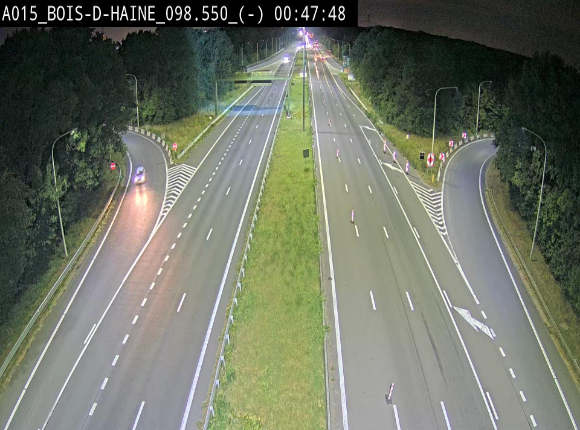 <h2>Webcam autoroute Belgique - Bois d'Haine - E42 - BK 98.6</h2>