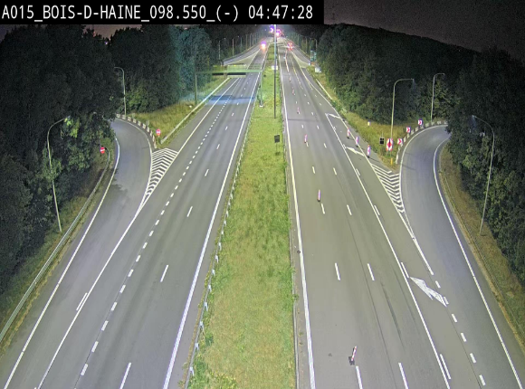 <h2>Webcam autoroute Belgique - Bois d'Haine - E42 - BK 98.6</h2>