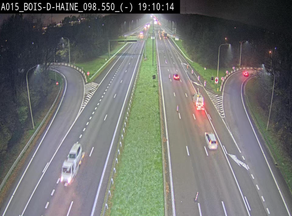<h2>Webcam autoroute Belgique - Bois d'Haine - E42 - BK 98.6</h2>