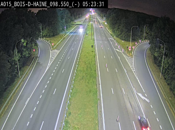 <h2>Webcam autoroute Belgique - Bois d'Haine - E42 - BK 98.6</h2>
