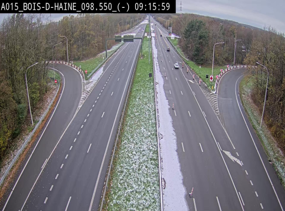 <h2>Webcam autoroute Belgique - Bois d'Haine - E42 - BK 98.6</h2>
