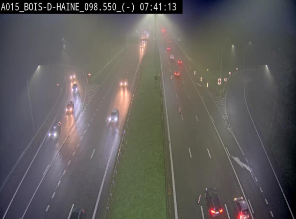 <h2>Webcam autoroute Belgique - Bois d'Haine - E42 - BK 98.6</h2>