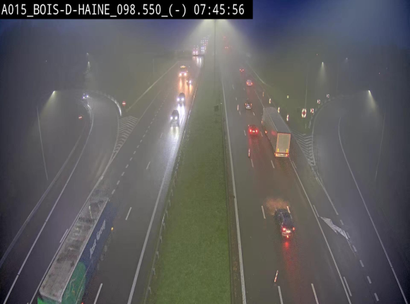 <h2>Webcam autoroute Belgique - Bois d'Haine - E42 - BK 98.6</h2>
