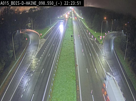 <h2>Webcam autoroute Belgique - Bois d'Haine - E42 - BK 98.6</h2>