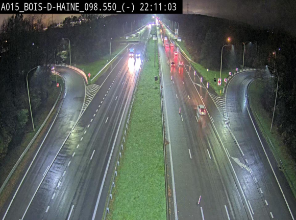 <h2>Webcam autoroute Belgique - Bois d'Haine - E42 - BK 98.6</h2>