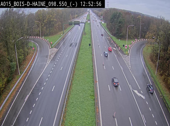 <h2>Webcam autoroute Belgique - Bois d'Haine - E42 - BK 98.6</h2>