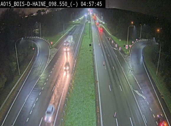 <h2>Webcam autoroute Belgique - Bois d'Haine - E42 - BK 98.6</h2>