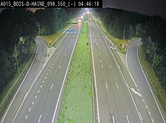 <h2>Webcam autoroute Belgique - Bois d'Haine - E42 - BK 98.6</h2>