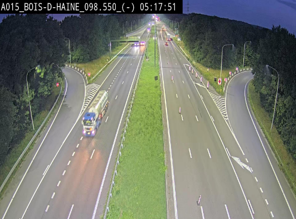 <h2>Webcam autoroute Belgique - Bois d'Haine - E42 - BK 98.6</h2>