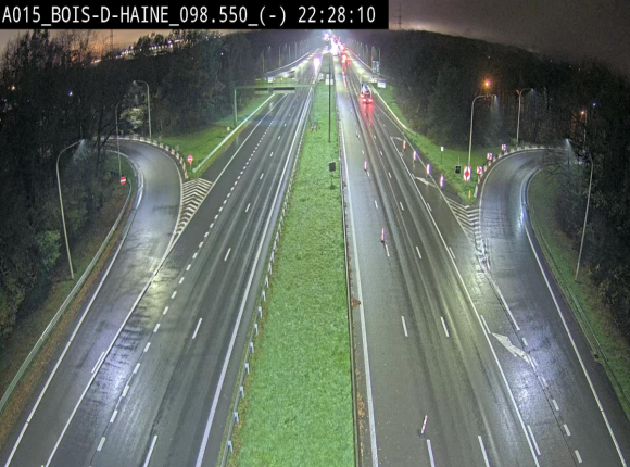 <h2>Webcam autoroute Belgique - Bois d'Haine - E42 - BK 98.6</h2>