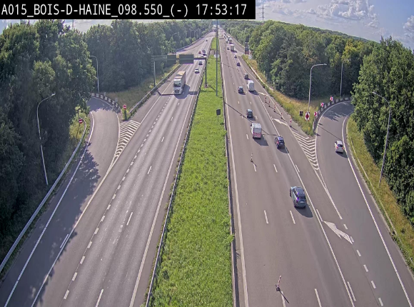 <h2>Webcam autoroute Belgique - Bois d'Haine - E42 - BK 98.6</h2>