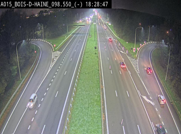<h2>Webcam autoroute Belgique - Bois d'Haine - E42 - BK 98.6</h2>