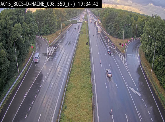 <h2>Webcam autoroute Belgique - Bois d'Haine - E42 - BK 98.6</h2>