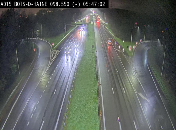 <h2>Webcam autoroute Belgique - Bois d'Haine - E42 - BK 98.6</h2>