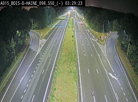 <h2>Webcam autoroute Belgique - Bois d'Haine - E42 - BK 98.6</h2>