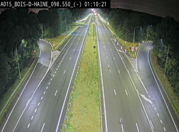 Webcam autoroute Belgique - Bois d'Haine - E42 - BK 98.6