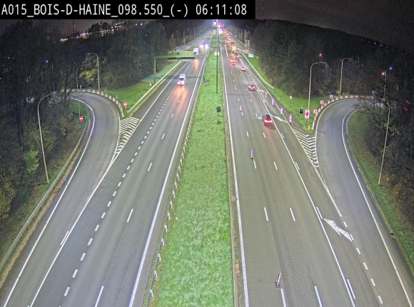 <h2>Webcam autoroute Belgique - Bois d'Haine - E42 - BK 98.6</h2>