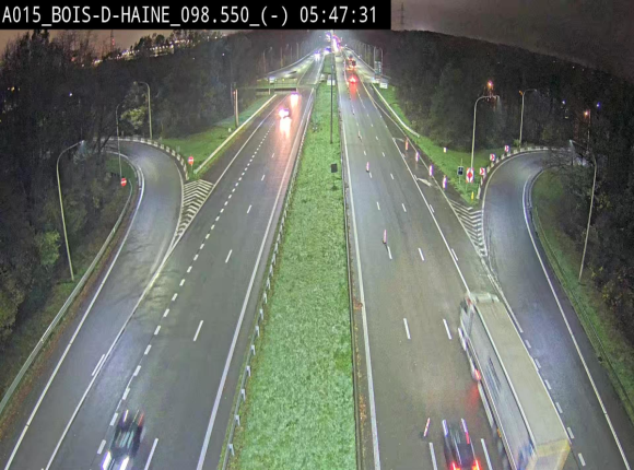 <h2>Webcam autoroute Belgique - Bois d'Haine - E42 - BK 98.6</h2>