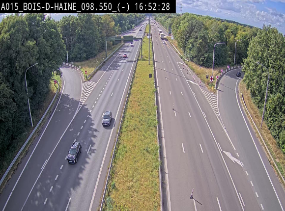 <h2>Webcam autoroute Belgique - Bois d'Haine - E42 - BK 98.6</h2>