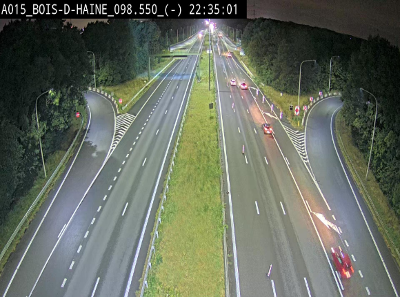 <h2>Webcam autoroute Belgique - Bois d'Haine - E42 - BK 98.6</h2>