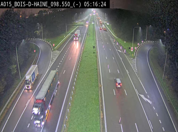 <h2>Webcam autoroute Belgique - Bois d'Haine - E42 - BK 98.6</h2>