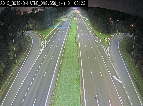 Webcam autoroute Belgique - Bois d'Haine - E42 - BK 98.6