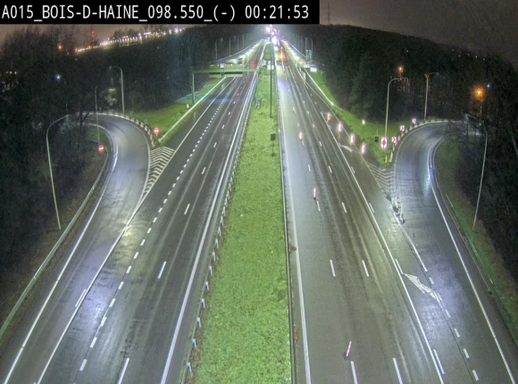 <h2>Webcam autoroute Belgique - Bois d'Haine - E42 - BK 98.6</h2>