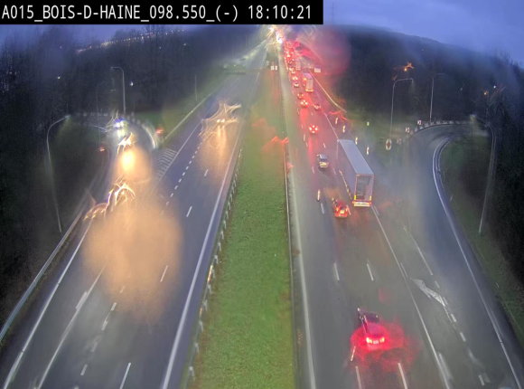 Webcam autoroute Belgique - Bois d'Haine - E42 - BK 98.6