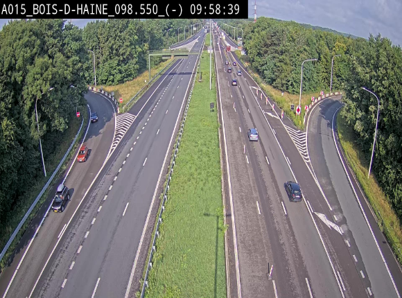 <h2>Webcam autoroute Belgique - Bois d'Haine - E42 - BK 98.6</h2>