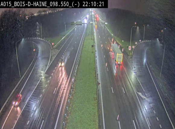 <h2>Webcam autoroute Belgique - Bois d'Haine - E42 - BK 98.6</h2>