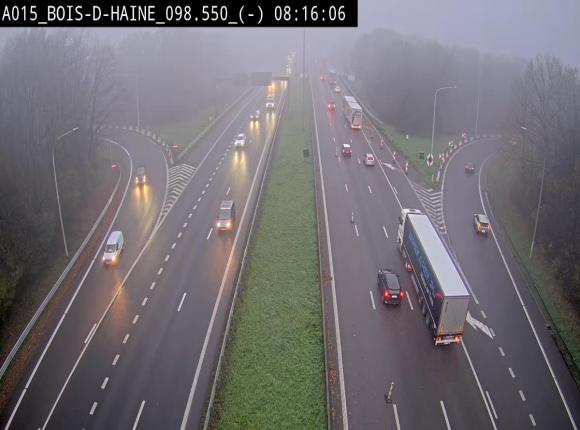 <h2>Webcam autoroute Belgique - Bois d'Haine - E42 - BK 98.6</h2>