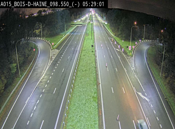 <h2>Webcam autoroute Belgique - Bois d'Haine - E42 - BK 98.6</h2>