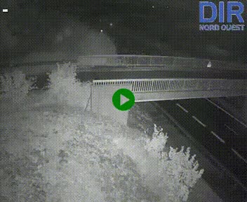 <h2>Webcam sur A84 à hauteur de Pont-Farcy, au niveau du pont autoroutier sur la Vire, au sud de Saint-Lô</h2>