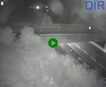 Webcam sur A84 à hauteur de Pont-Farcy, au niveau du pont autoroutier sur la Vire, au sud de Saint-Lô