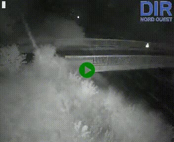 <h2>Webcam sur A84 à hauteur de Pont-Farcy, au niveau du pont autoroutier sur la Vire, au sud de Saint-Lô</h2>