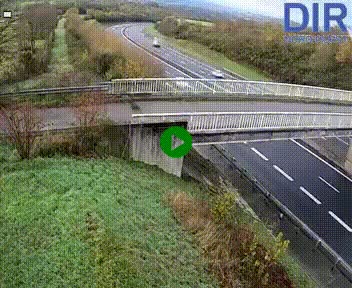 <h2>Webcam sur A84 à hauteur de Pont-Farcy, au niveau du pont autoroutier sur la Vire, au sud de Saint-Lô</h2>