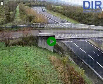 <h2>Webcam sur A84 à hauteur de Pont-Farcy, au niveau du pont autoroutier sur la Vire, au sud de Saint-Lô</h2>