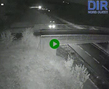 Webcam sur A84 à hauteur de Pont-Farcy, au niveau du pont autoroutier sur la Vire, au sud de Saint-Lô