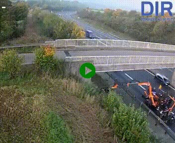 <h2>Webcam sur A84 à hauteur de Pont-Farcy, au niveau du pont autoroutier sur la Vire, au sud de Saint-Lô</h2>
