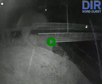 Webcam sur A84 à hauteur de Pont-Farcy, au niveau du pont autoroutier sur la Vire, au sud de Saint-Lô