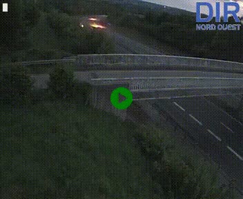 <h2>Webcam sur A84 à hauteur de Pont-Farcy, au niveau du pont autoroutier sur la Vire, au sud de Saint-Lô</h2>