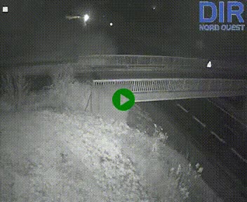 Webcam sur A84 à hauteur de Pont-Farcy, au niveau du pont autoroutier sur la Vire, au sud de Saint-Lô