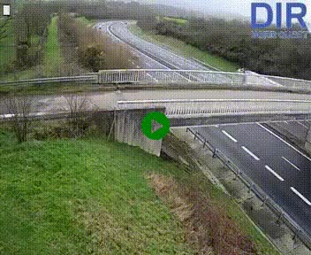 <h2>Webcam sur A84 à hauteur de Pont-Farcy, au niveau du pont autoroutier sur la Vire, au sud de Saint-Lô</h2>